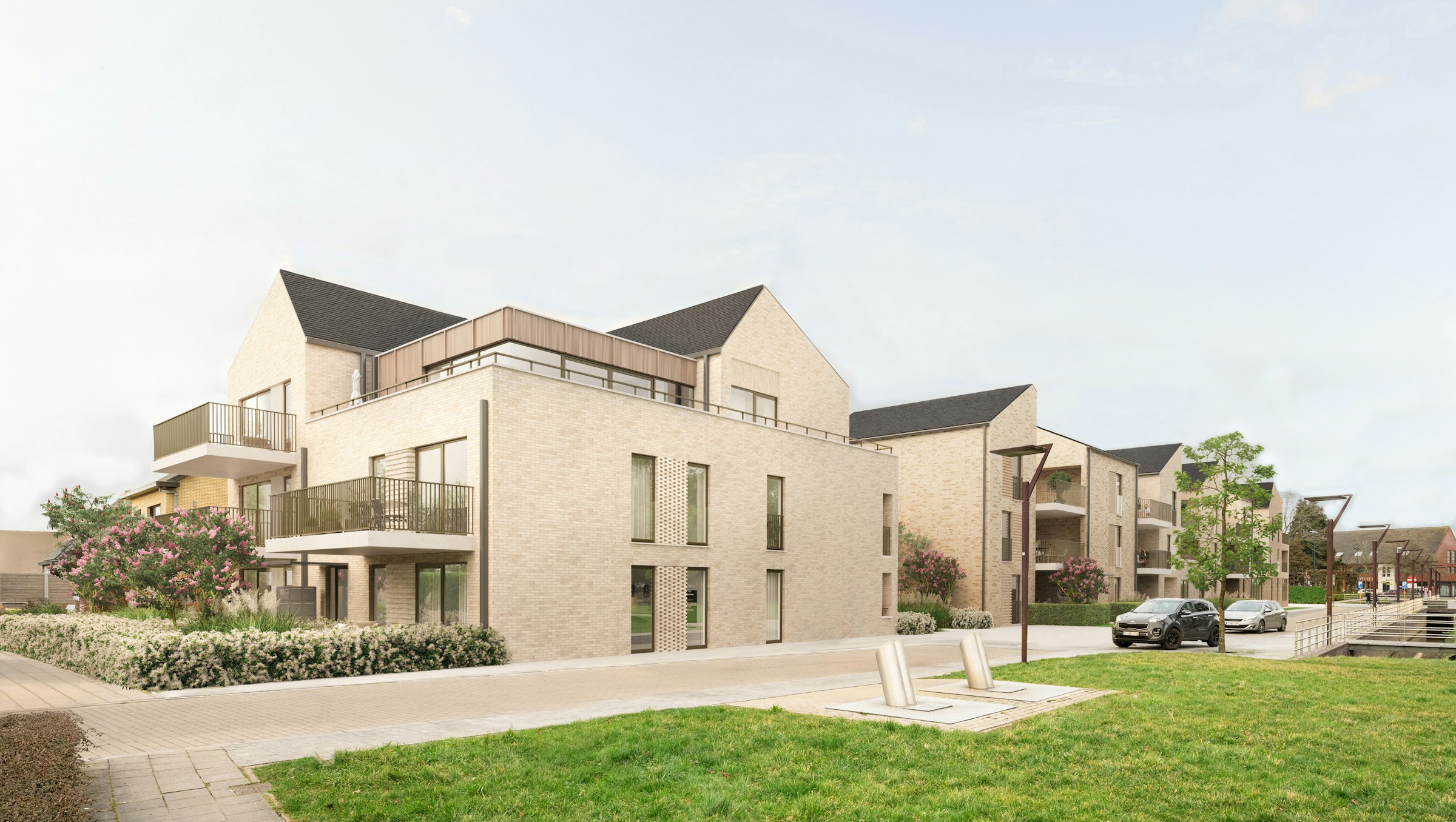 Nieuwbouw appartementen Leenhof te centrum Zedelgem