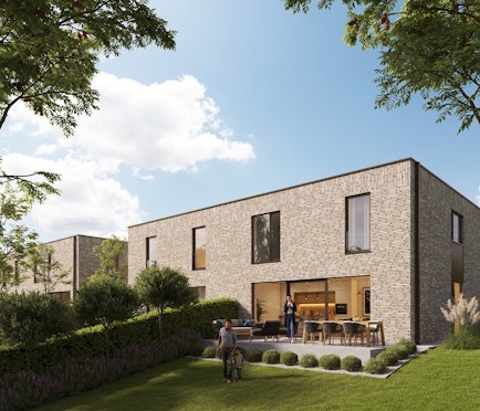 4 belles maisons nouvelle construction 3-façades à Meise