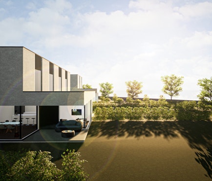 4 luxe BEN woningen met mooie tuin te Kermt