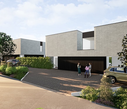 4 luxe BEN woningen met mooie tuin te Kermt