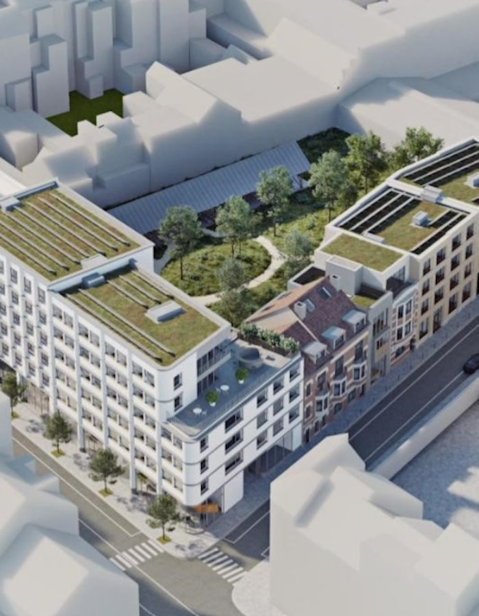 Spring garden overview